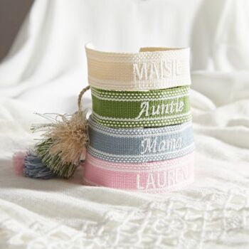 Personalised Woven Tassel Bracelet, 2 of 5