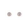 Balmoral Rhodium Gold Or Rose Gold Plated Stud Earrings, thumbnail 4 of 12