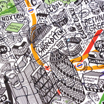 1000 Piece Jigsaw Hand Drawn Map Of London, 7 of 12