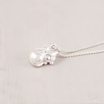 Cat Solid Silver Charm, 6 of 8