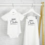 Script Baby And Blanket Personalised Set, thumbnail 1 of 3