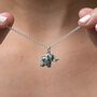 Origami Elephant Necklace, Silver Or Gold Plated, thumbnail 4 of 12