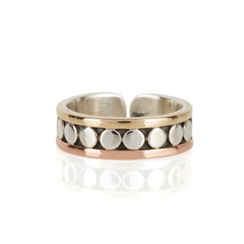 Maharaja Silver And Brass Midi Ring Or Toe Ring, 2 of 10