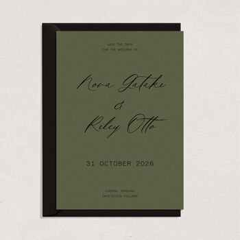 Bodhi Wedding Save The Date — Printed, 2 of 6