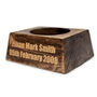 Personalised Hardwood Ball Stand: Engraved Display Plinth, thumbnail 6 of 7