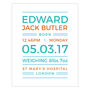 Personalised New Baby Name Print, thumbnail 4 of 5