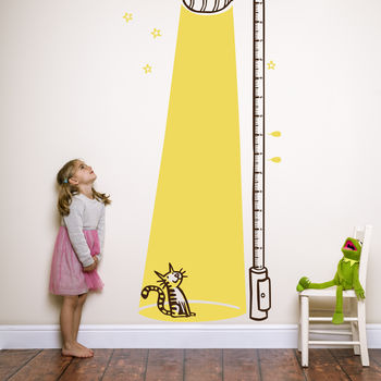 Cat In The Light Children’s Height Chart, 4 of 12