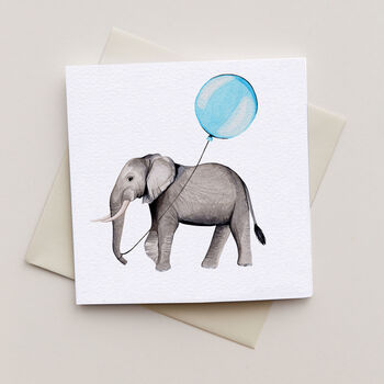 Elephant Family Concertina Keepsake Card, 4 of 4