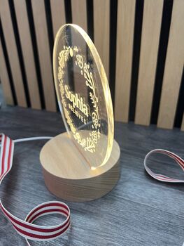 Personalised 'We Believe' Christmas LED Light, 2 of 6