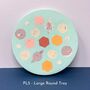 Round Tray Planet Landscape Large Coasters, thumbnail 7 of 12