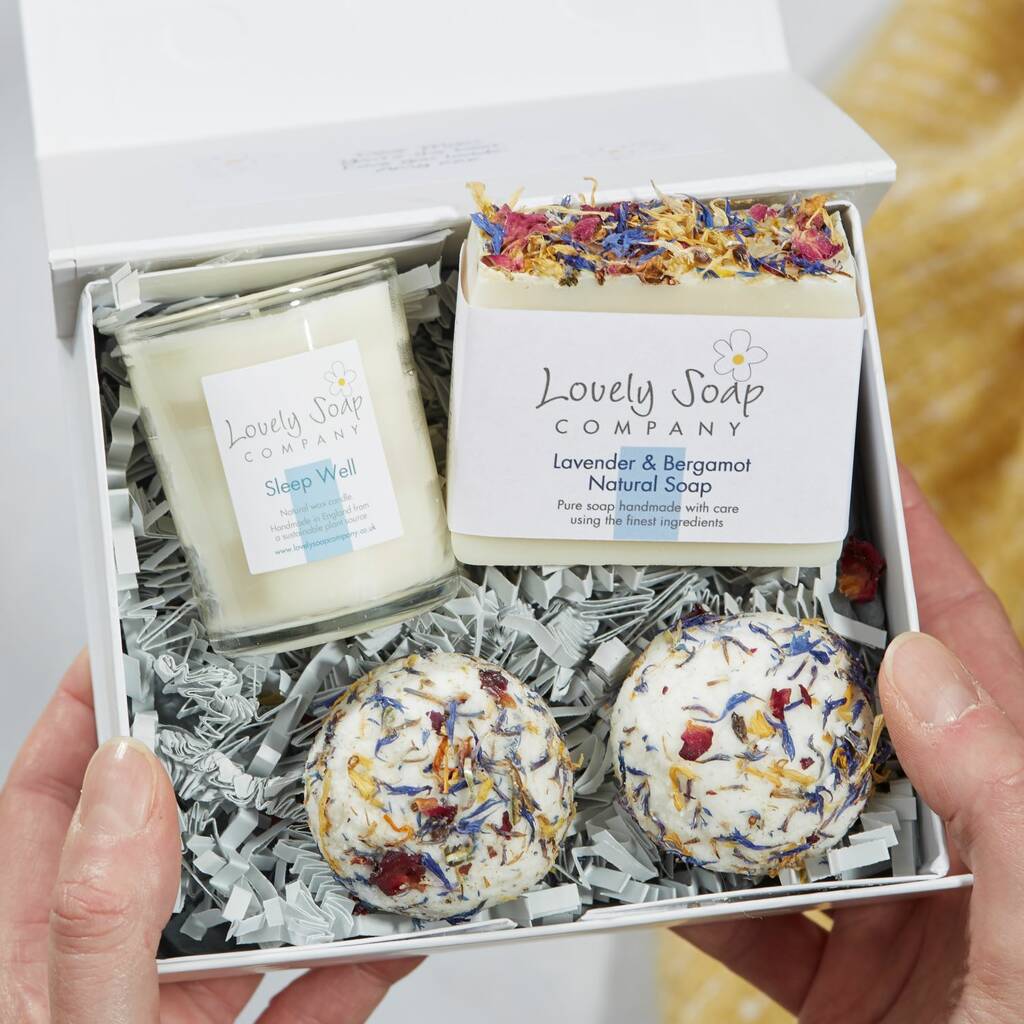Sleep Well Aromatherapy Bath Gift Set By Lovely Soap Company ...
