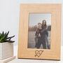 Personalised Couples Carved Heart Photo Frame, thumbnail 2 of 4