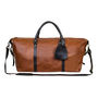 Personalised Two Tone Leather Armada Duffle Holdall, thumbnail 1 of 8