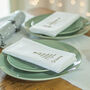 Personalised Embroidered Christmas Trees Napkins, thumbnail 4 of 6