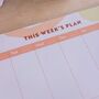A4 Weekly Planner Pad | Pastel Organic, thumbnail 6 of 7