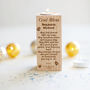 Christening Personalised Wooden Tealight Holder, thumbnail 1 of 2