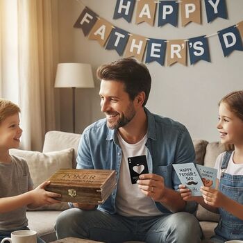 Luxury Poker Set For Father's Day With Free Gift, 3 of 12