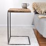Reclaimed Wood And Steel Side Table, thumbnail 1 of 3
