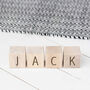 Personalised Wooden Name Letter Blocks, thumbnail 2 of 2