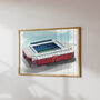 Rangers Ibrox Football Stadium Art Print, thumbnail 2 of 3