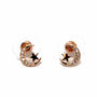 Moon And Star Sparkly Stud Earrings, thumbnail 5 of 6
