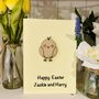 Personalised Easter Chick Wooden 3D Keepsake Card, thumbnail 1 of 2