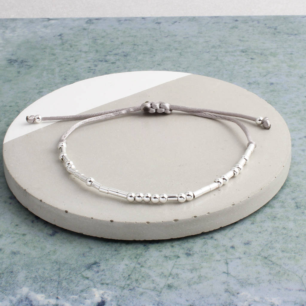 Maid Of Honour Morse Code Bracelet By Charlie Boots