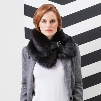 luxury faux fur buckle collar by helen moore | notonthehighstreet.com