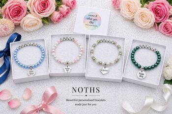 Personalised Flower Girl Bracelet Gift, Wedding Day Keepsake From The Bride, 7 of 12