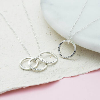 Personalised Organic Circle Necklace, 2 of 12
