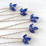 Gold And Royal Blue Hair Pin Set, thumbnail 6 of 6