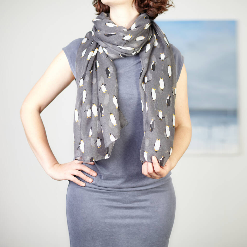 Penguin Print Scarf By My Posh Shop | notonthehighstreet.com