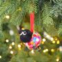 Felt Sheep Ornament Christmas Decoration, thumbnail 1 of 2