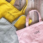 Personalised Embroidered Happy Tote Bag, thumbnail 6 of 8
