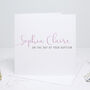 Personalised Christening Calligraphy Card, thumbnail 2 of 4