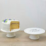 White Ceramic Cake Stand And Cake Plate Gift For Bakers, thumbnail 5 of 12