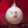 Labrador Ceramic Round Bauble, thumbnail 3 of 3