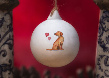 Labrador Ceramic Round Bauble, 3 of 3