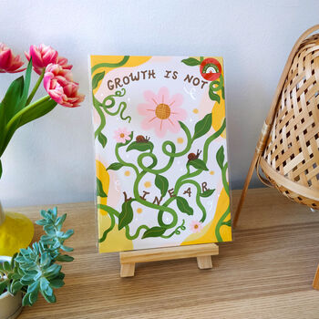 Growth Is Not Linear Art Print Unframed, 6 of 6