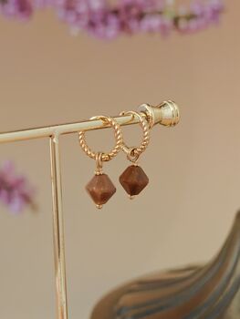 Aurora Rhombus Ocean Agate Earrings, 5 of 8