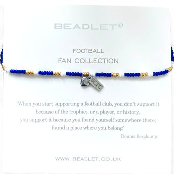Birmingham City Football Club Fan Bead Bracelet With Charms, 2 of 3