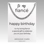 Curb Necklace Gift For Loving Fiancé Birthday, thumbnail 4 of 6