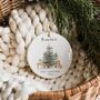 Personalised Baby's First Christmas Ceramic Ornament, thumbnail 2 of 6