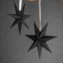 Recycled Cotton Black Star Various Sizes, thumbnail 1 of 3