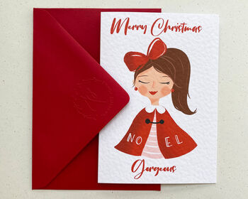 Personalised Christmas Greetings Card For Sister, 6 of 8