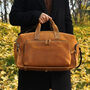 Genuine Leather Front Pocket Boarding Bag, thumbnail 1 of 12