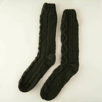 Cosy Aran Knitted Socks, 12 of 12