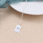 Sterling Silver Rectangle Saint Christopher Necklace, thumbnail 5 of 6