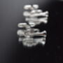 Trumpet Silver Cufflinks Gift For Musicians 316 L Stainless Steel Jazz Accessory, thumbnail 5 of 5