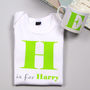 Children's Personalised Alphabet T Shirts, thumbnail 5 of 6